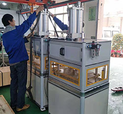 4臺氣液增壓機出貨啦，5噸高壓油壓出力型